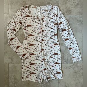 Snoopy fall pajama romper